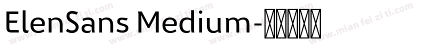 ElenSans Medium字体转换